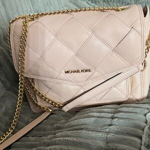 Michael Kors Blush Quilted Crossbody Bag